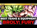 Best TEAMS EQUIPMENTS For LEGEND DBS Broly 8th Anniversary Dragon Ball Legends