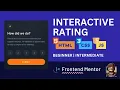 Interactive rating component - Frontend Mentor