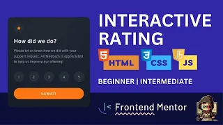 Interactive rating component - Frontend Mentor