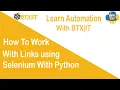 How to work with links using selenium with python Lesson Urdu Hindi