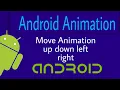 Android Animation Move Animation using xml Android studio