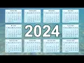 2024 Calendar