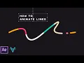 Easy Colorful Line Animation After Effects Tutorial