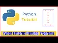 Python Pattern Printing Programs To print alphabet Symbol I by Durga Sir