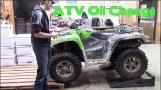 Full Size Arctic Cat ATV Oil Change DIY SAVE MONEY