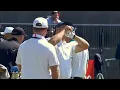 BRYSON Checks His Bulge Roll Irons Practicing For The Open