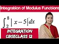 Integration of Modulus Functions Integration CBSE Class 12 Modulus Integral With Limit