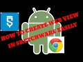 How to create a simple WebView app using sketchware create with me channel