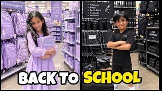 Back to School 2026 ✏️ | Marwah & Abdul Rahman Bought Only ONE Color for School! 🏫 