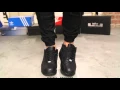 Nike Air Max 90 Leather Black - Black on-feet at Exclucity
