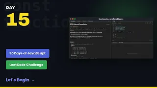Day 15 of 30 Days of Javascript