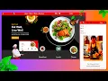 Intro Design online food delivery website using HTML CSS and Javascript Full Responsive Website