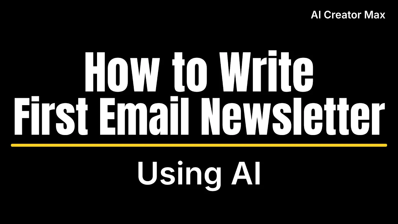 How to Create an AI Newsletter That Feels Human YouTube video preview
