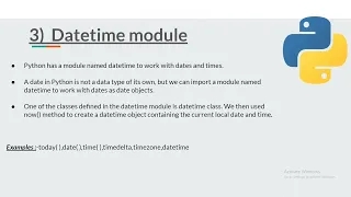 Datetime Module in Python Part - 1 Python Programming for Beginners
