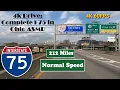 4k Drive Complete I 75 in Ohio ASMR 212 Miles Interstate 75 North