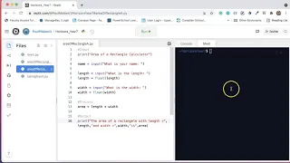 Area Of Rectangle Python