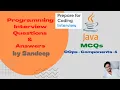 Java MCQ Object Oriented Programming MCQ - OOPs Components Interview Questions