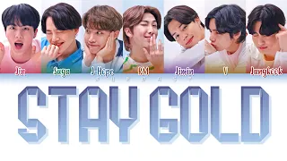 BTS 防弾少年団 Stay Gold Color Coded Lyrics Eng Rom Kan 