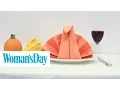 How to Fold a Turkey Napkin Woman s Day