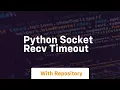 Python socket recv timeout