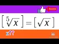 amazing floor function equation
