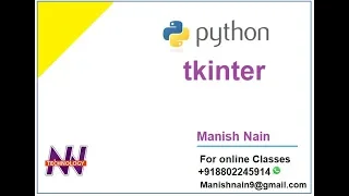 tkinter tutorial in hindi tkinter introduction Hindi Manish Nain