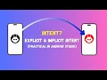 7 Practical Implementation of Explicit Implicit Intent in Android Android Studio Tutorial