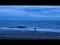 Ocean tide time lapse North Topsail Beach Topsail Island North Carolina