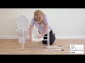 Width Adjustable Mowbray Lite Toilet Frame and Seat - Flat-Pack Taking a closer look