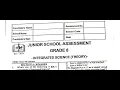 GRADE 8 INTEGRATED SCIENCE JESMA 006 2026 LIVE EXAM SOLUTIONS DETAILED MARKING