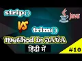 Strip vs Trim Method in Java 11 JAVA Interview Questions Code Myth