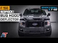 2015-2020 F150 RedRock 4x4 Bug Hood Deflector Smoked Review Install