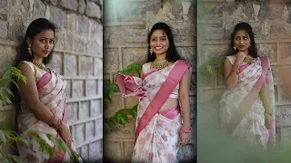 saree photoshoot candid outdoor ft model uha insta id uha the fox nextel stars