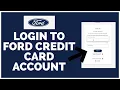 How To Login to Ford Credit Card Account Ford Credit Card Login