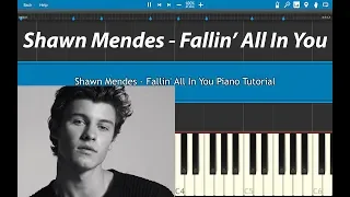 Download Shawn Mendes - Fallin' All In You Piano Tutorial (EASY) Piano Cover MP3