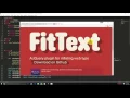 Combined use of Fittext Js and lettering js jQuery Plugins for a responsive colorful Heading-1