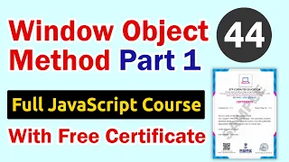 Window Object Method in JavaScript Part 1