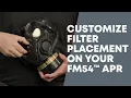 Customize Filter Placement on FM54 Air Purifying Respirator