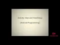 Activity View and ViewGroup - part