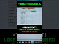 Excel Tips Tricks How to Use TRIM Formula in Excel How to Use TRIM Function in Excel
