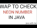 Neon number in java