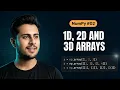 1D 2D and 3D Arrays in NumPy NumPy Tutorial 02 Complete NumPy Course in Urdu