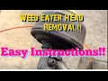 Weed Eater Head Replacement How to Remove and Replace Ryobi Trimmer Head Removal
