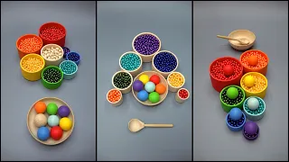 Oddly Satisfying✨🌈Reverse Video|Soothing Sounds Beads Balls Pearls and other