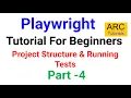 Playwright Tutorial for Beginners Project Folder Structure Run Tests