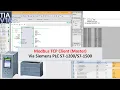 COM18 ModbusTCP Client via Siemens S7--1500 PLC and TIA Portal