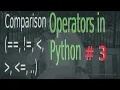 Become Proficient In Python Programming JT Devs Comparison Operators