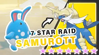 How to BEAT 7 Star Tera Raid SAMUROTT Azumarill Build Guide Pokemon Scarlet Violet