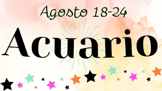 ACUARIO♒ Te Quitas UN PESO De Encima!🧡 Tarot Semanal
