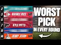 The WORST Pick in EVERY Round - 2026 Fantasy Football